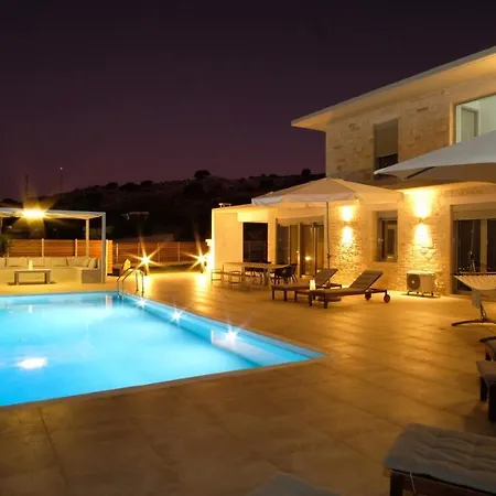 Eva Villas East, With Infinity Pool & And Panoramic Sea View Gerani Chanion Extérieur photo