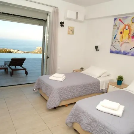 Eva Villas East, With Infinity Pool & And Panoramic Sea View Gerani Chanion Extérieur photo